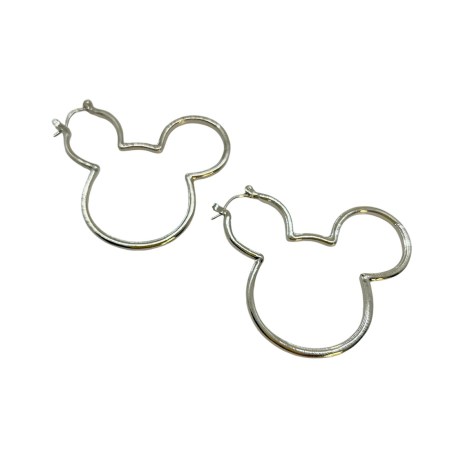 earring metallic siver micky